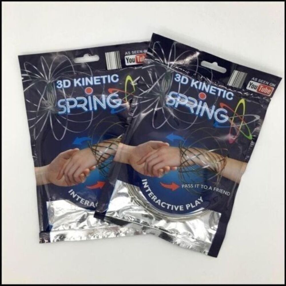3D Kinetic Spring Toy Interactive Play As Seen On TV NEW Set Of (2) Gift